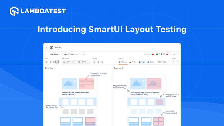 Perform Layout Testing With SmartUI: Visual Validation Made Easy | TestMu AI (Formerly LambdaTest)