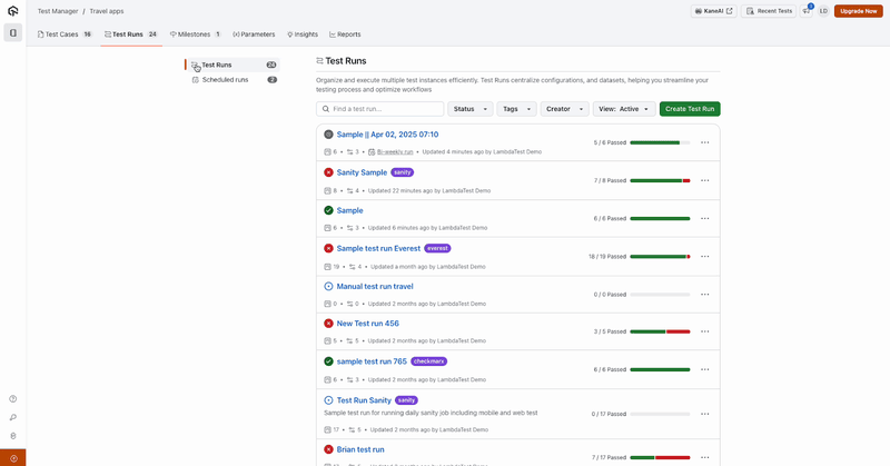 Test Runs With KaneAI (1)