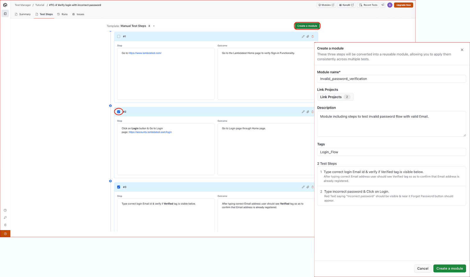 Create or Duplicate Modules