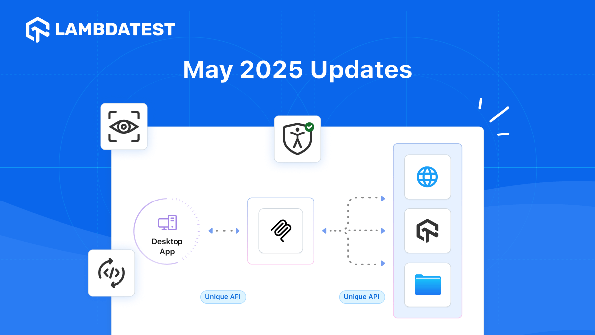May’25 Updates: Live With MCP Server, Test on ChromeOS, Camera Injection Testing, and More! | TestMu AI (Formerly LambdaTest)