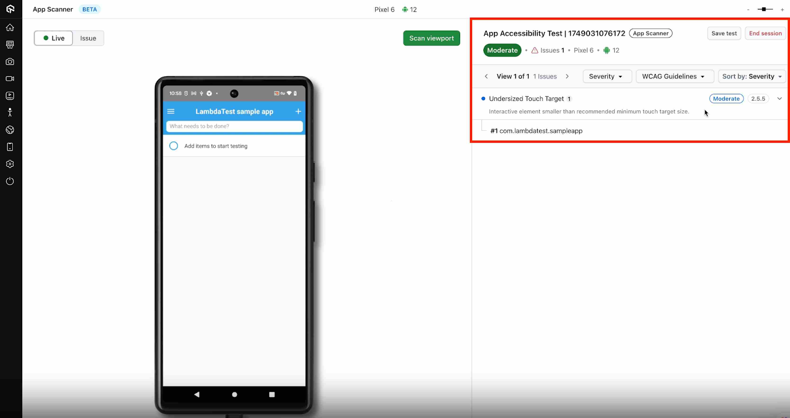 Test Android App Accessibility With App Scanner
