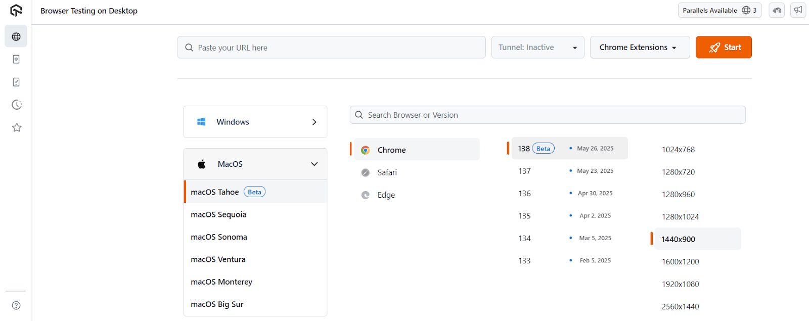 test websites and web applications on the latest macOS Tahoe