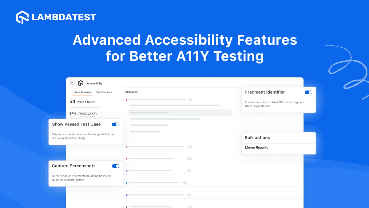 Enhance Your Accessibility Testing with New Features: Merge Reports, Screenshot Capture & More | TestMu AI (Formerly LambdaTest)