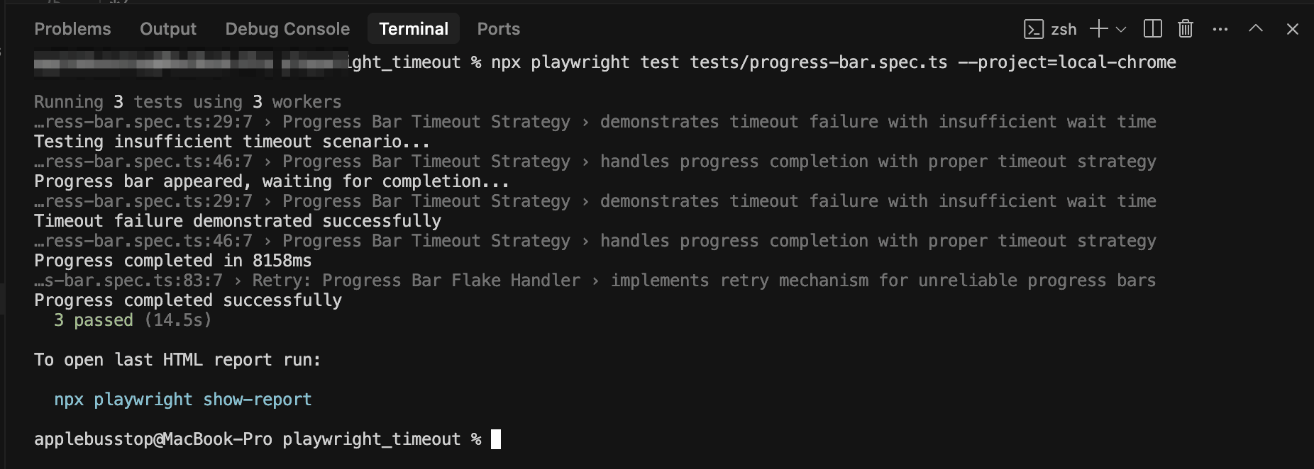 Playwright Timeout Test Execution on Local Grid