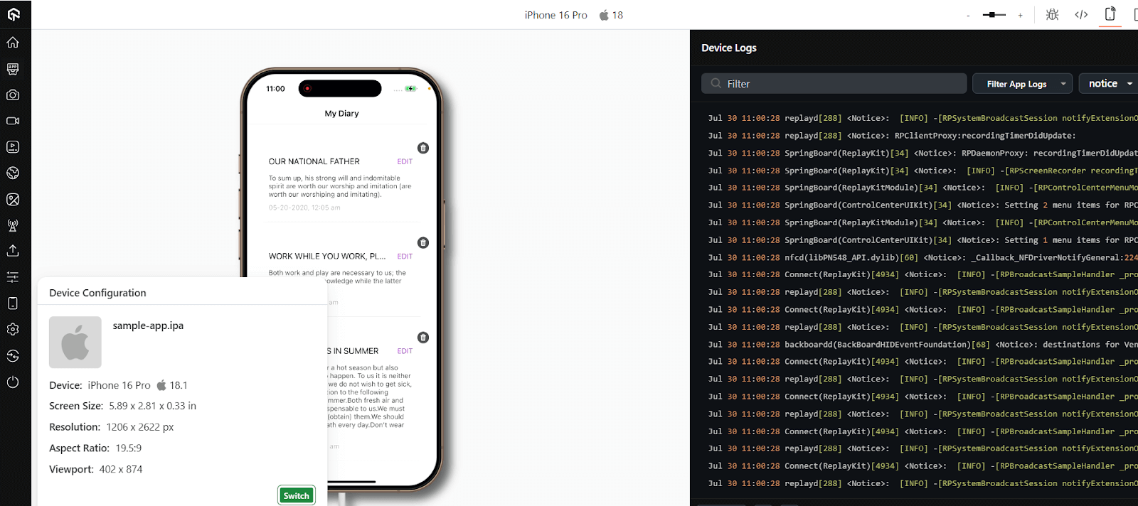  filter by device model and iOS version