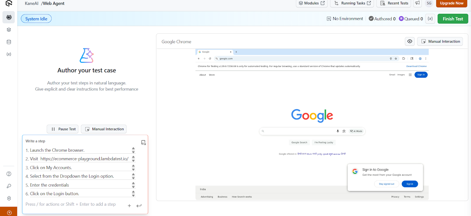 running-test running-test