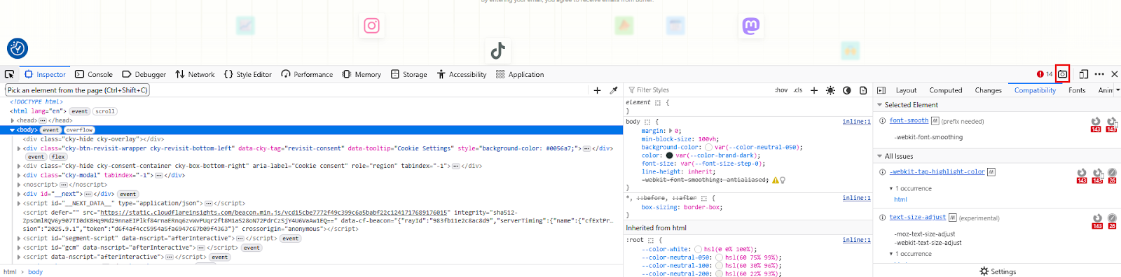 Full-Page Screenshot in Mozilla Firefox