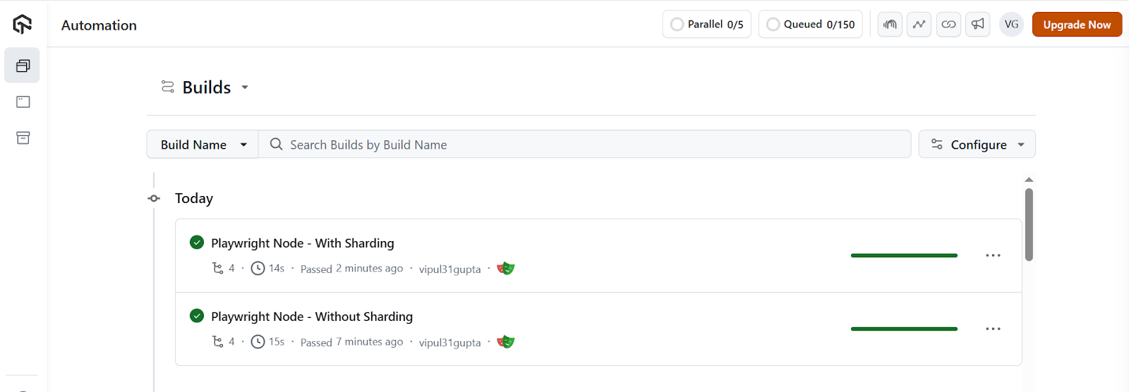 LambdaTest-playwright-sharding-result