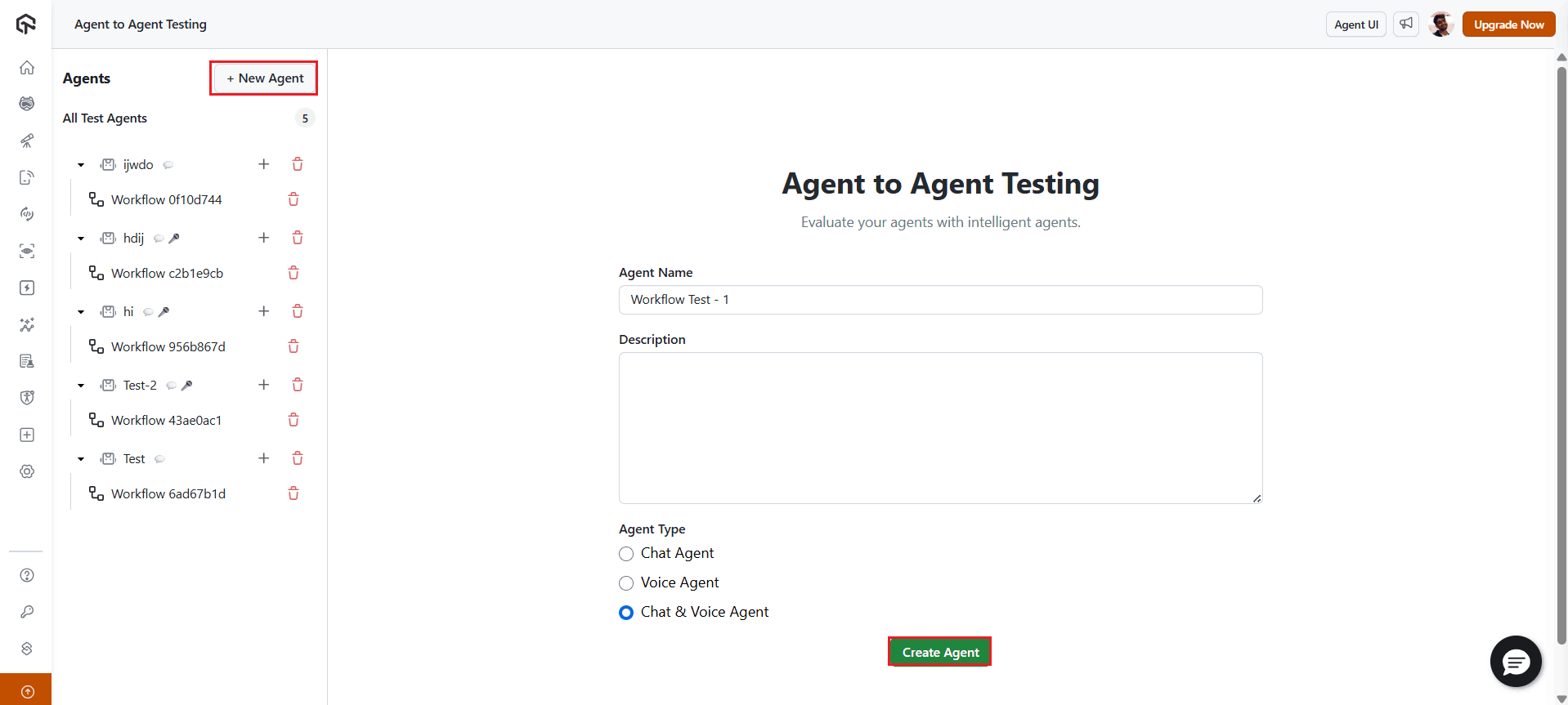LambdaTest Agent to Agent Testing