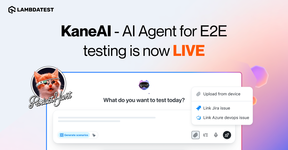 KaneAI is LIVE on Product Hunt: AI Revolution in QA is Here!